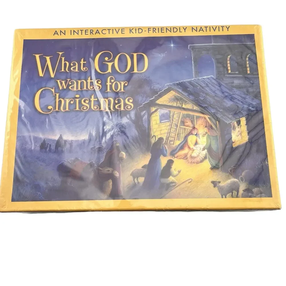 Rare What God Wants for Christmas Interactive Nativity Family Life 2005 Unopened